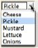 Single-select menu